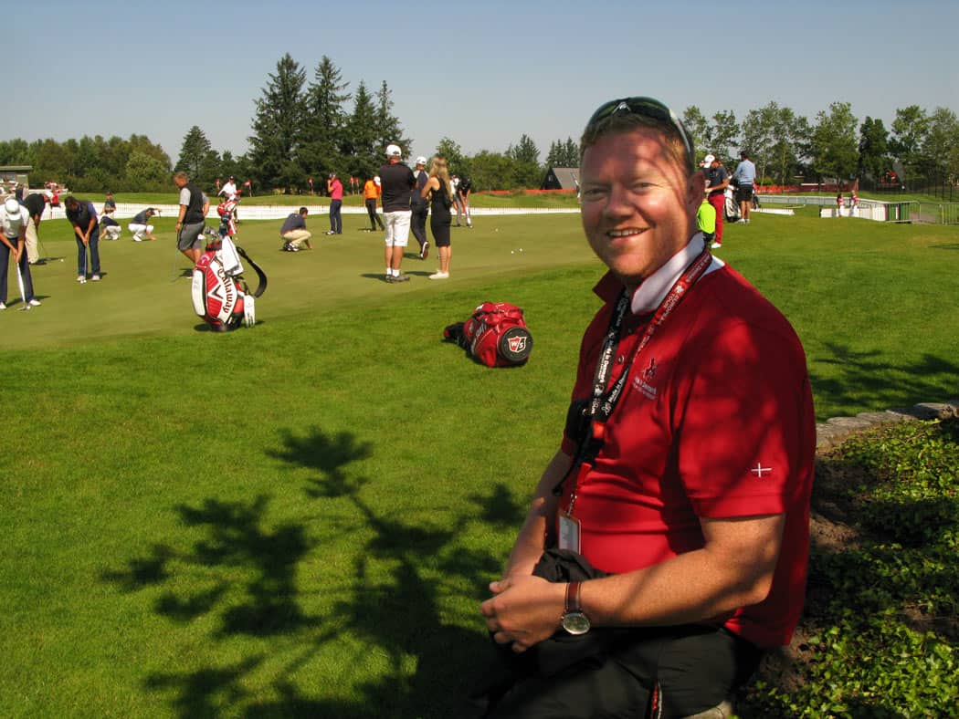 VIKTIG TURNERING FOR NORDEN: Thomas Nilesen er ansvarlig for gjennomføringen av made in Denmark samt klubbsjef i Himmerland Golf & Spa. Den 38 år gamle eksproffen men turneringen er viktig ikke bare for dansk golf, men for golfene i hele Norden. Foto: Jan E. Espelid