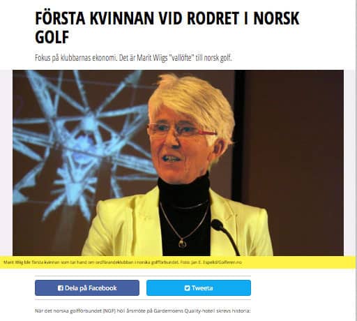 Skjermdump Svensk Golf