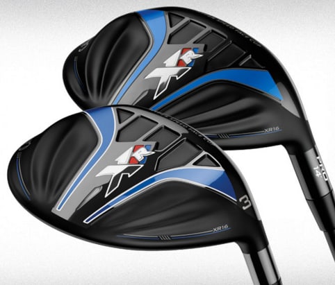 FARIWAYWOODER: Callaway XR 16 3-wood, promodellen til høyre.
