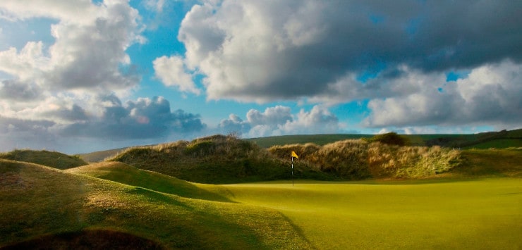 9th green Saunton Golf Club East Course