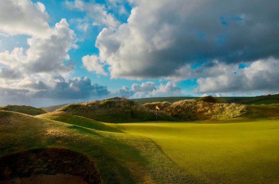 9th green Saunton Golf Club East Course