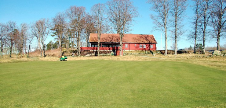 sugen Evje Golfparkåpne greener på på Østlandet Golf-Norge Moss og Rygge Evje Golfpark hull 18