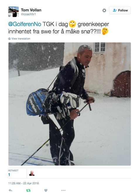 snø april Trondheim GK