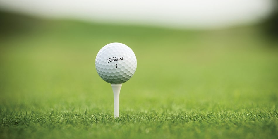 Titleist-logoen golfball