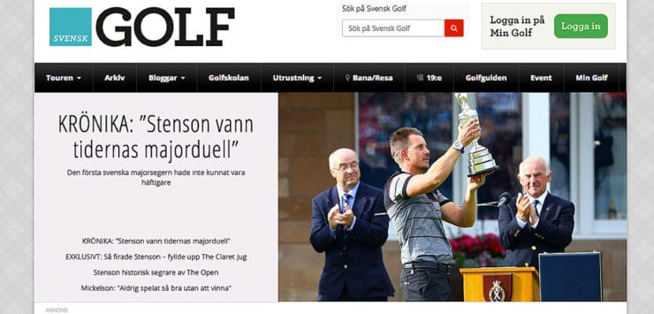 Henrik Stenson Claret Jug The Open