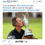 Claret Jug Henrik Stenson