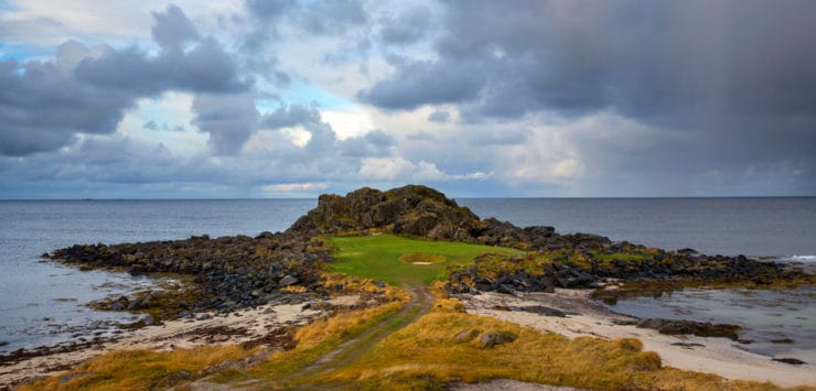 Nordens beste Golf Worlds Topp 100 Golf-Norge Golferens reiseblogg Lofoten Links 2nd Hole