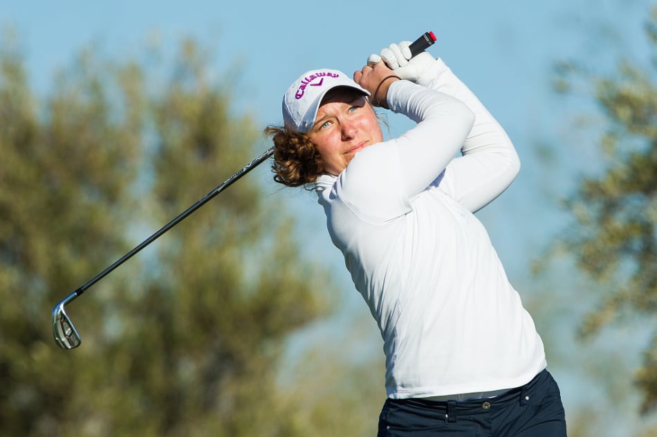 Maiken klatret Madelene åpnet norske Topp 10 LETs forkvalik Sanya Ladies Open LETAS-finalen turneringer Madelene Stavnar