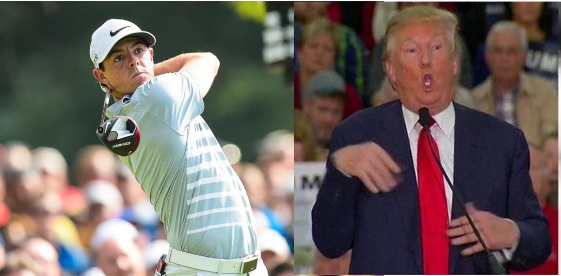 Trump og McIlroy