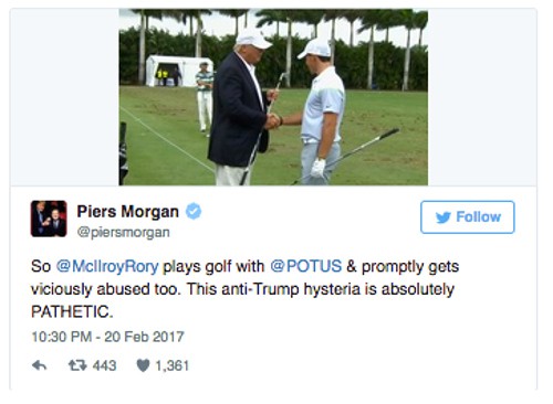 Trump og McIlroy