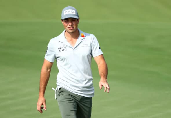 Viktor Hovland i Abu Dhabi 2022. Foto: Francois Nel/Getty Images/DP World Tour