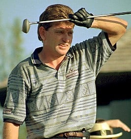 Nick Price - professional golfer - photographed by Mike F. Campbell at the Bell Canadian Open in 1994, Glen Abbey, Oakville, Ontario, Canada