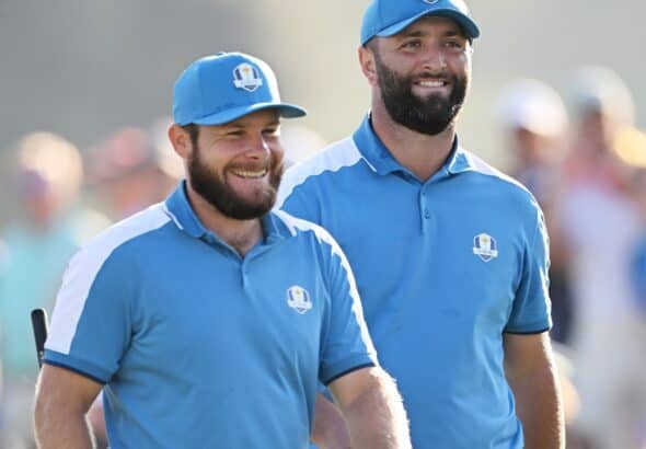 Tyrrell Hatton og Jon Rahm, Ryder Cup 2023.