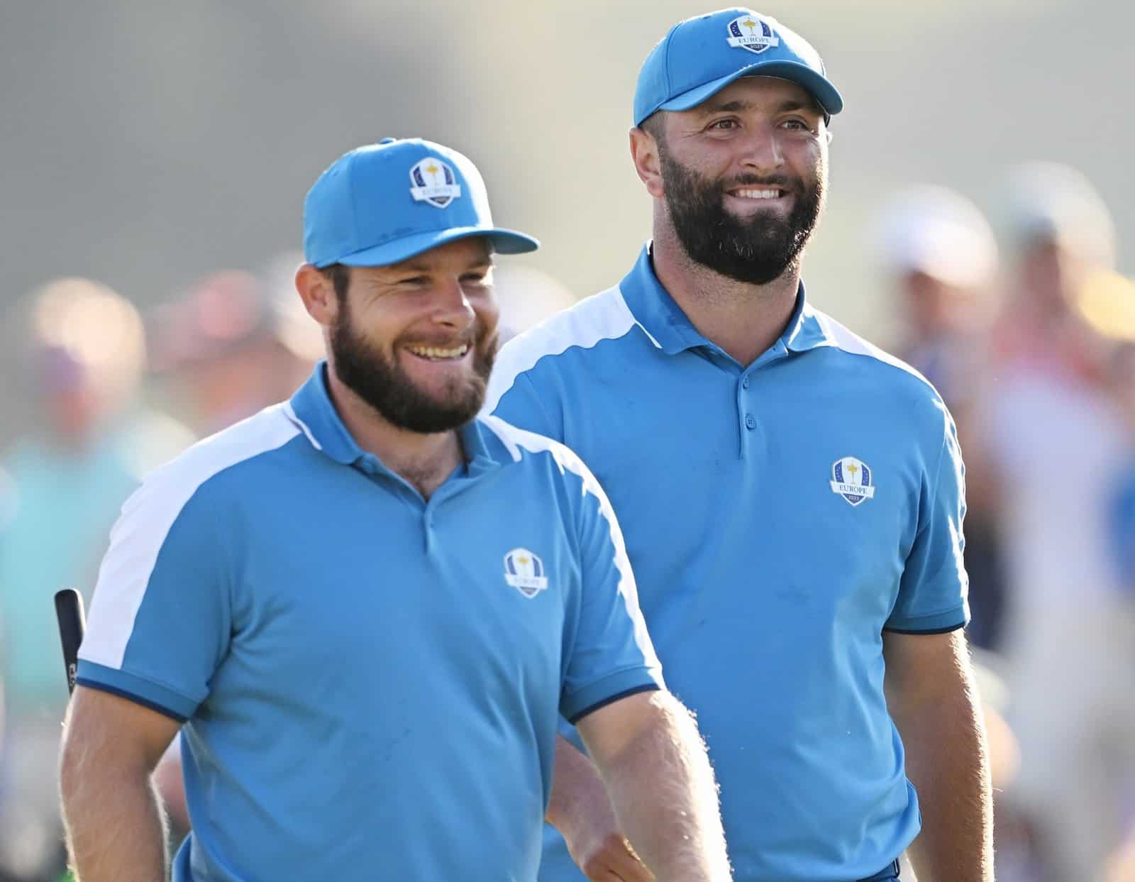 Tyrrell Hatton og Jon Rahm, Ryder Cup 2023.