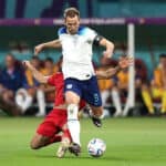 Harry Kane spiller for England i VM 2022