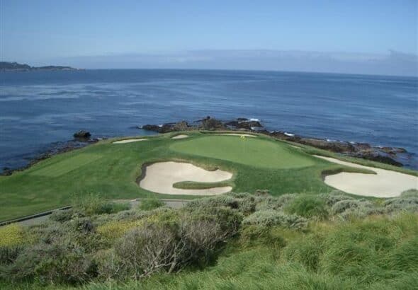 Signaturhullet, hull 7 på Pebble Beach er ekstra værutsatt