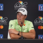 Viktor Hovland i pressekonferanse før Arnold Palmer Invitational 2024. (credit: PGA Tour)