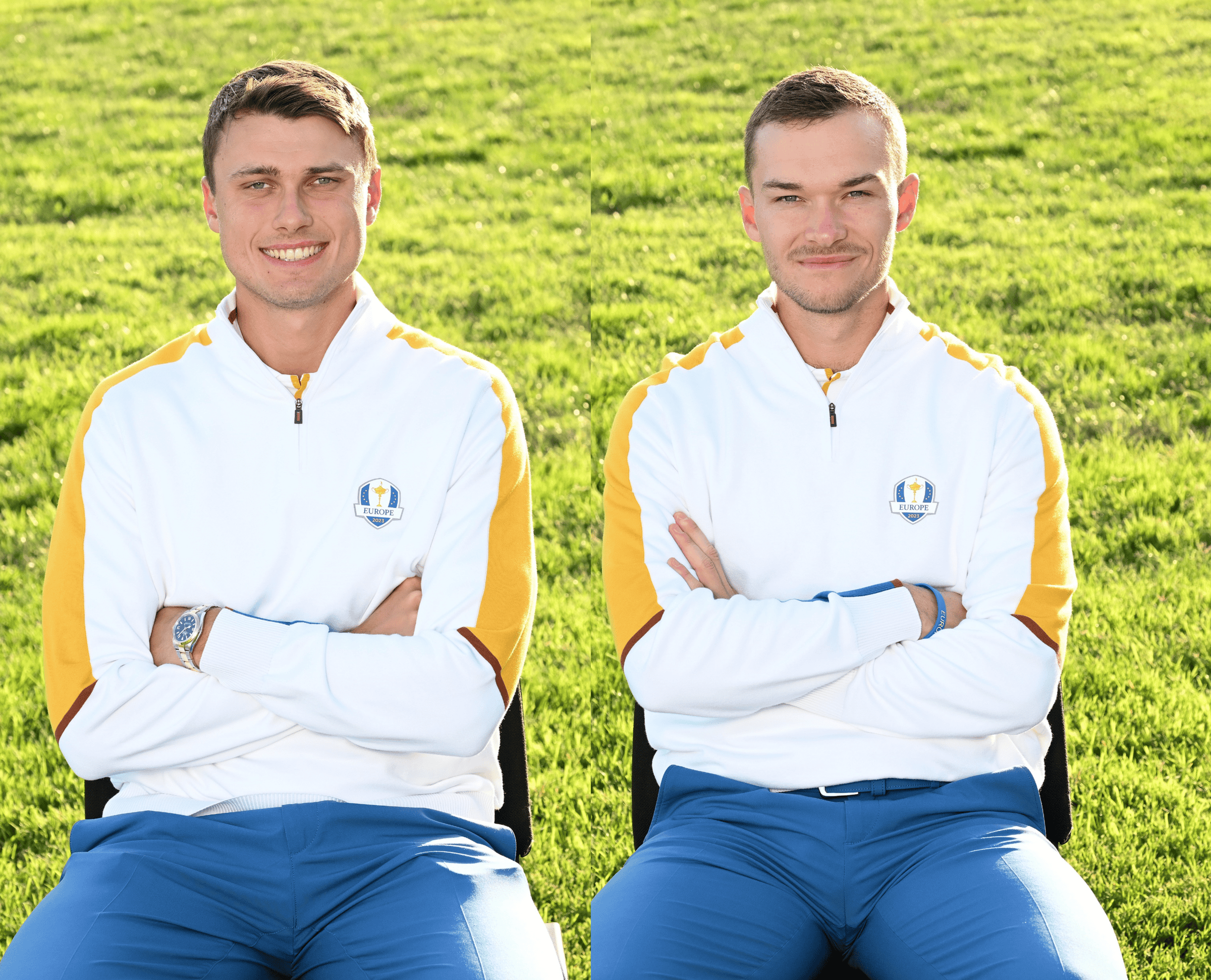 Ludvig Åberg og Nicolai Højgaard, her fra Ryder Cup 2023. Foto: European Tour