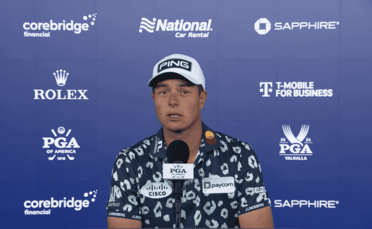 Hovland forteller under PGA Championship